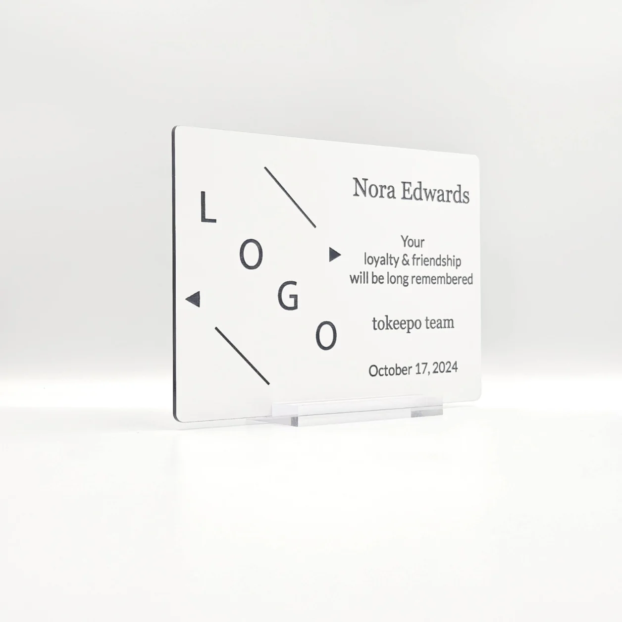 Personalized Retirement Keepsake Plaque with Custom Laser Engraving for Celebrating the End of a Career Milestone