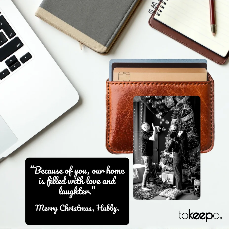 Personalized Black Metal Card with Custom Laser Engraving for Business, ID, or Wallet Insert Keepsake